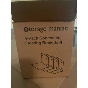 2 floating bookshelves with hardware. Never used